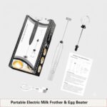 Portable Electric Milk Frother Egg Beater