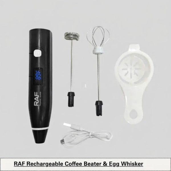 RAF Rechargeable Coffee Beater Egg Whisker