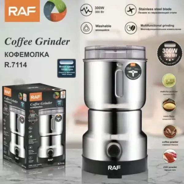 RAF Coffee Grinder R.7114 | Electric Coffee Grinder, Bean Grinder, Spice Grinder - Image 2