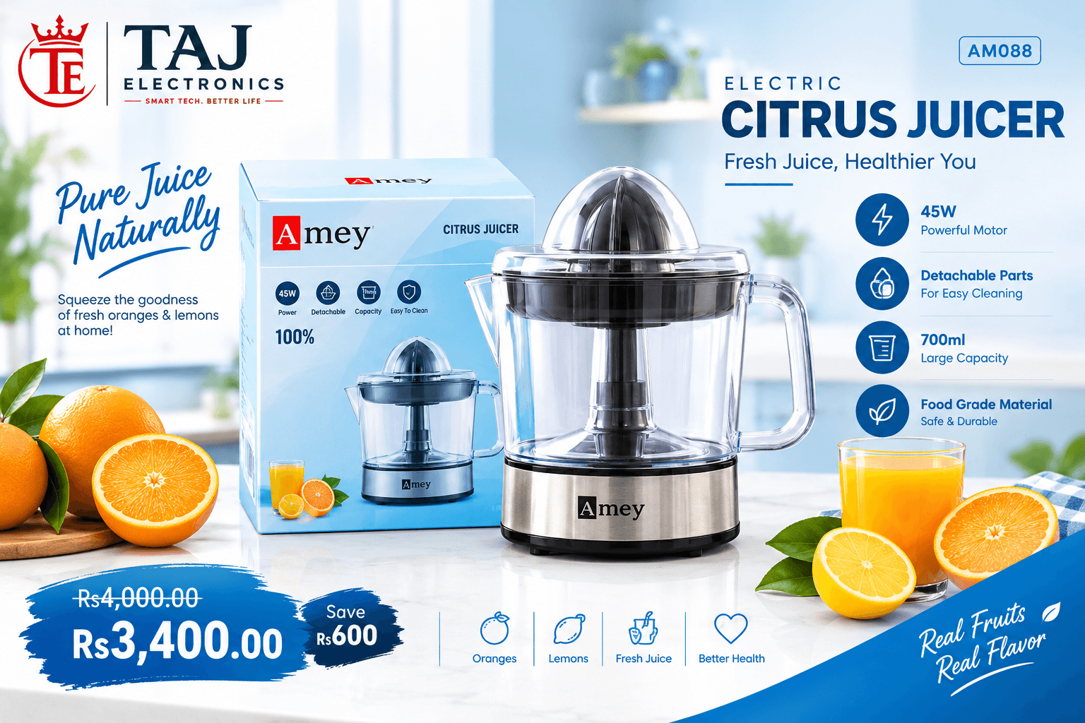 Amey Electric Citrus Juicer AM088