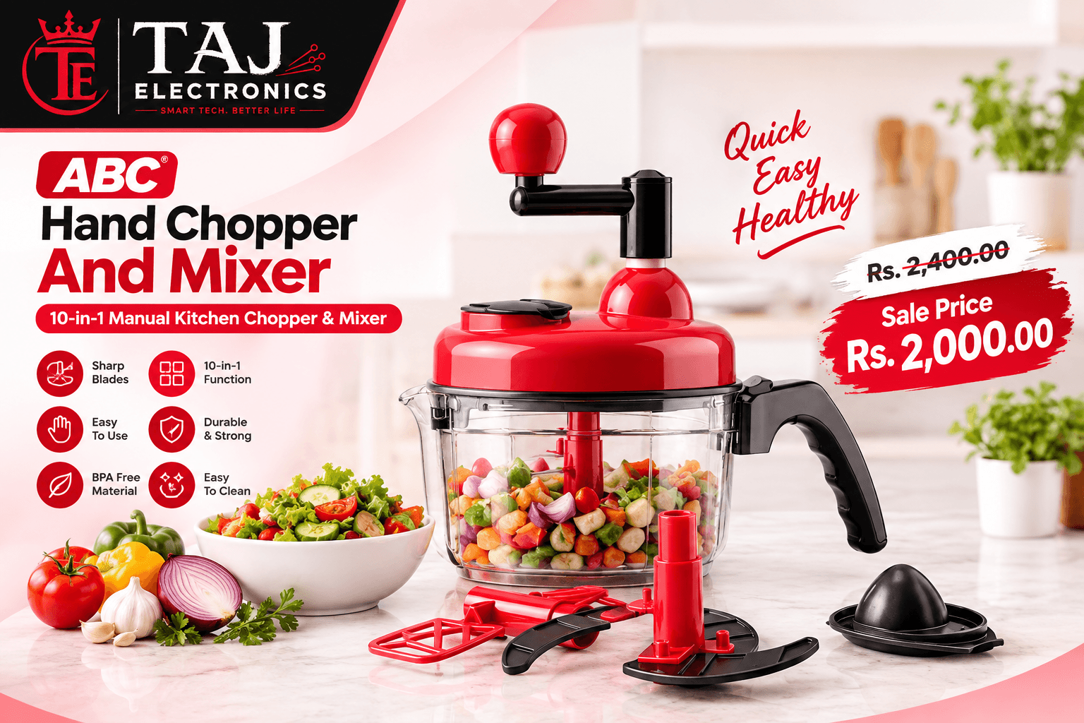 ABC Hand Chopper And Mixer