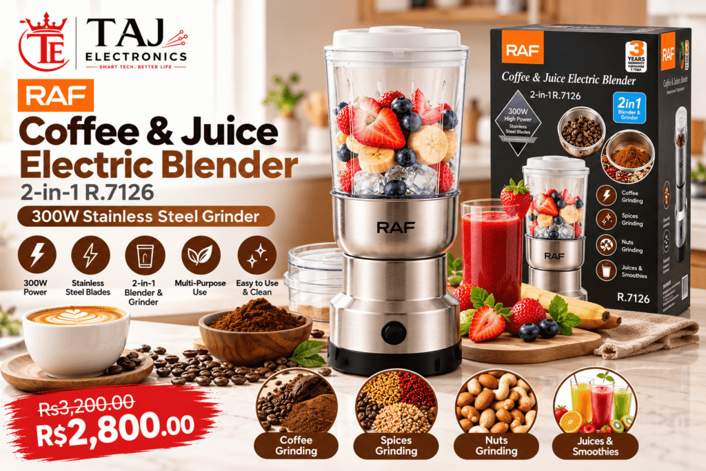 RAF Coffee & Juice Electric Blender 2-in-1