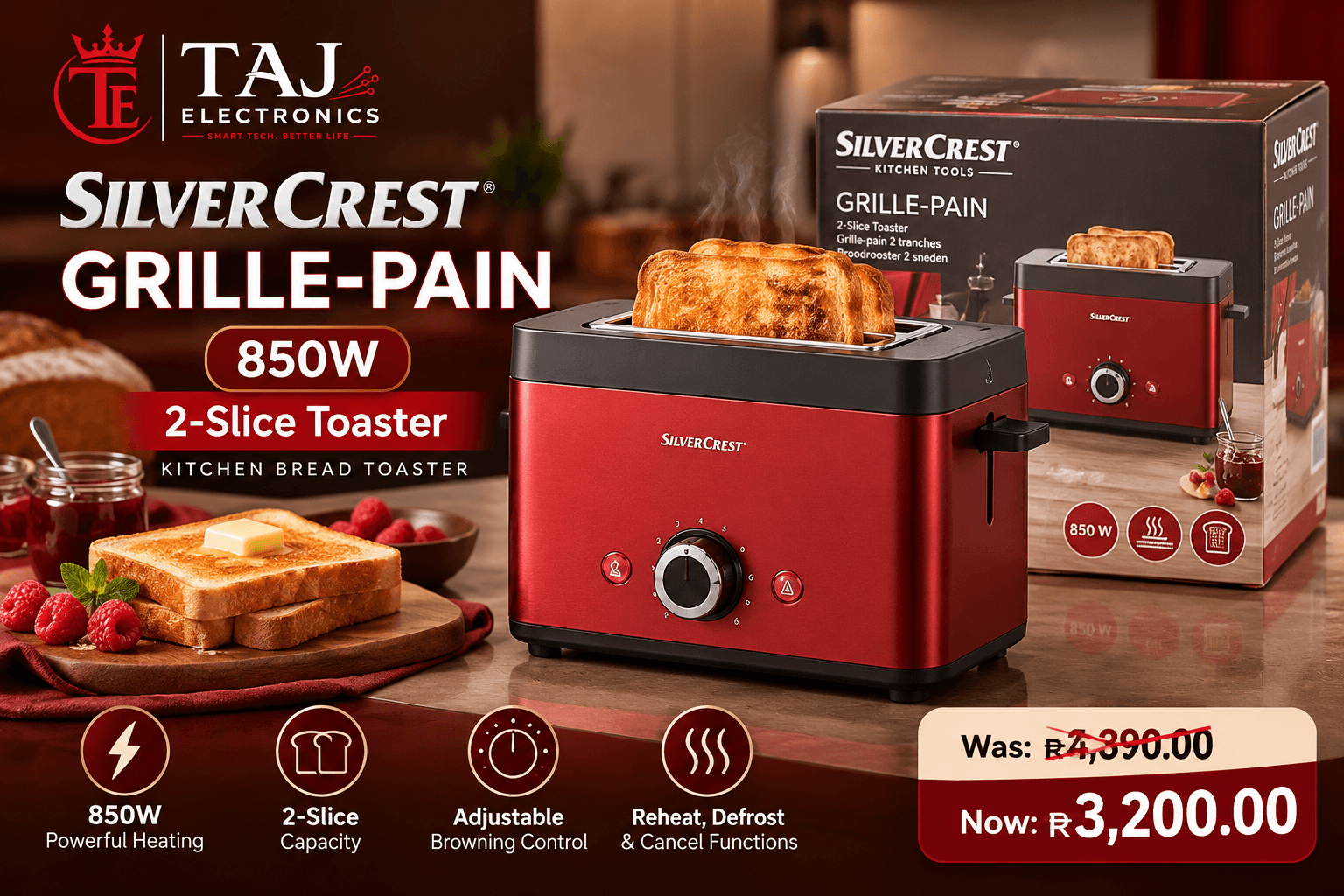 Silver Crest Grille-Pain 850W