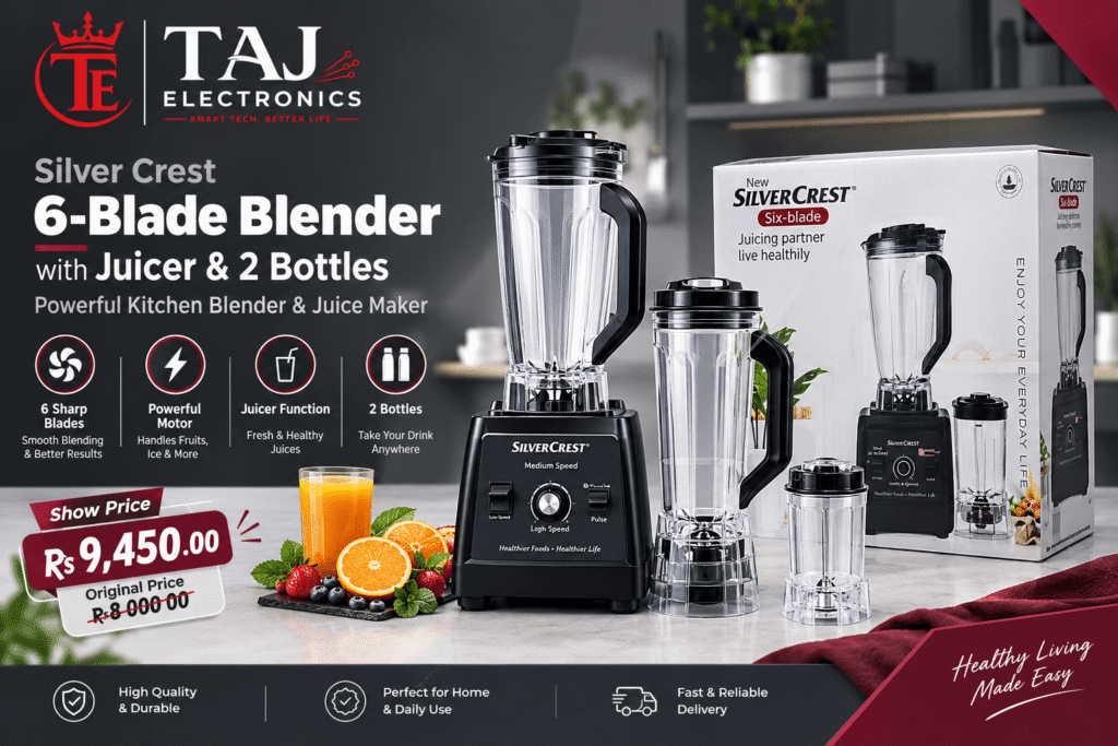 Silver Crest 6-Blade Blender with Juicer