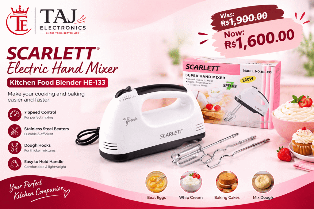 Scarlett Electric Hand Mixer